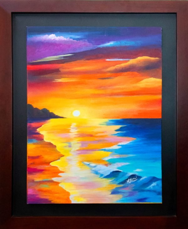 "Cálido atardecer" Óleo sobre Lienzo