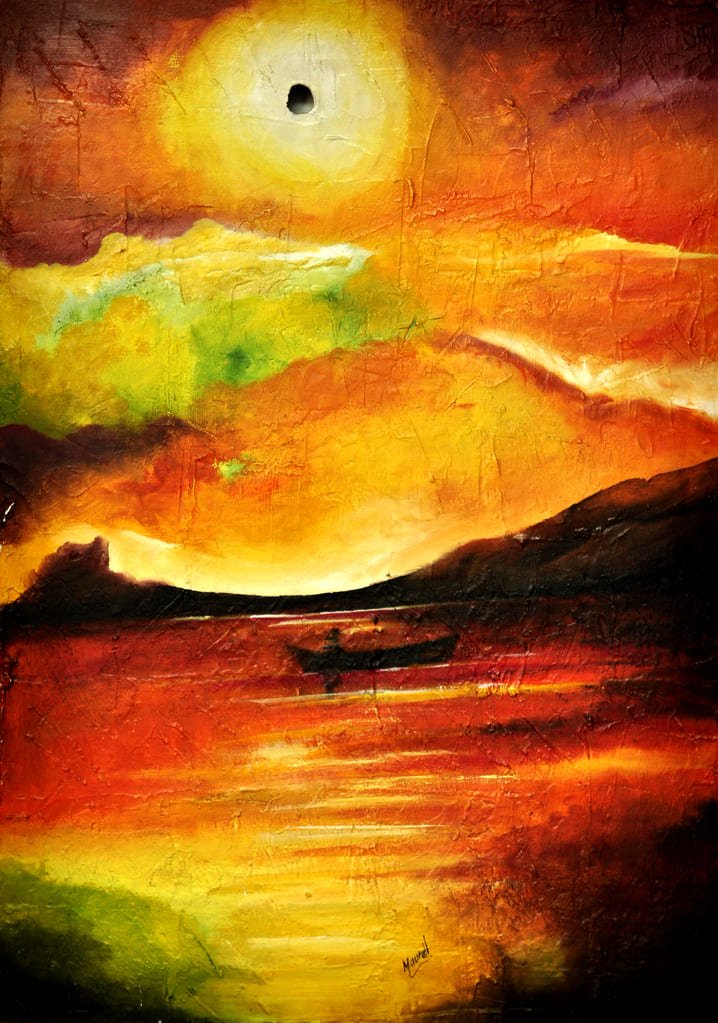 Calentamiento global 50x70 Oleo sobre lienzo