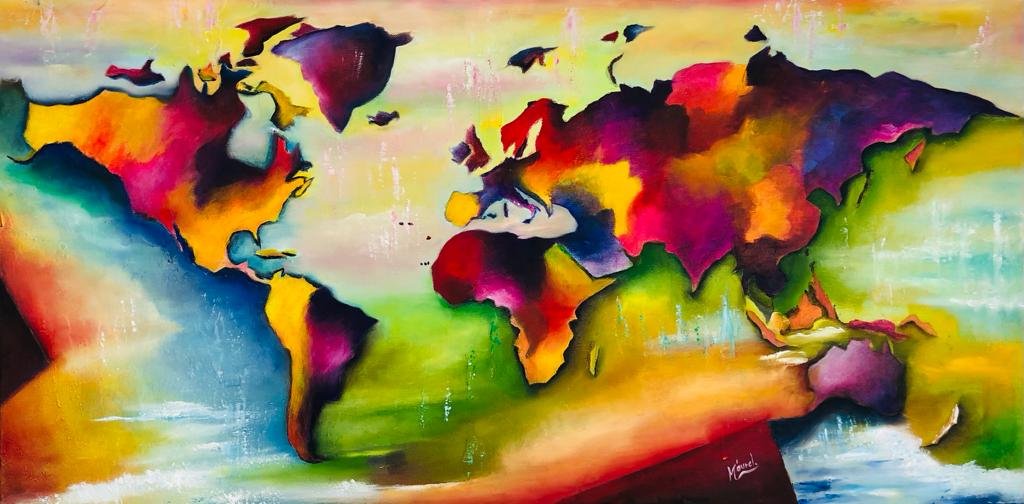 Definitivamente la vida es una aventura 50x100cms